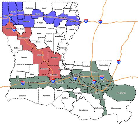 Louisiana Cities by Population .